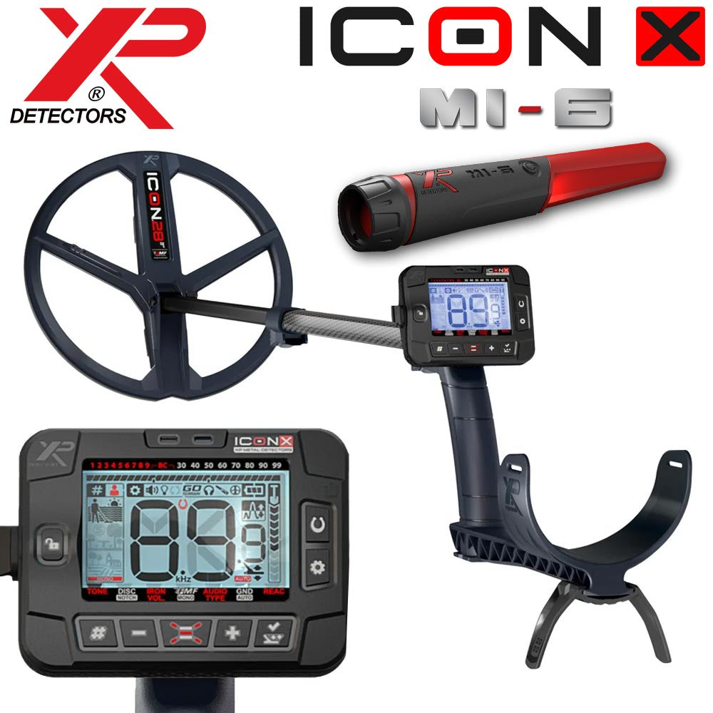 Detector XP ICON X - plato 28cm FMF + pinpointer XP MI6